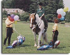 Diane with balloons